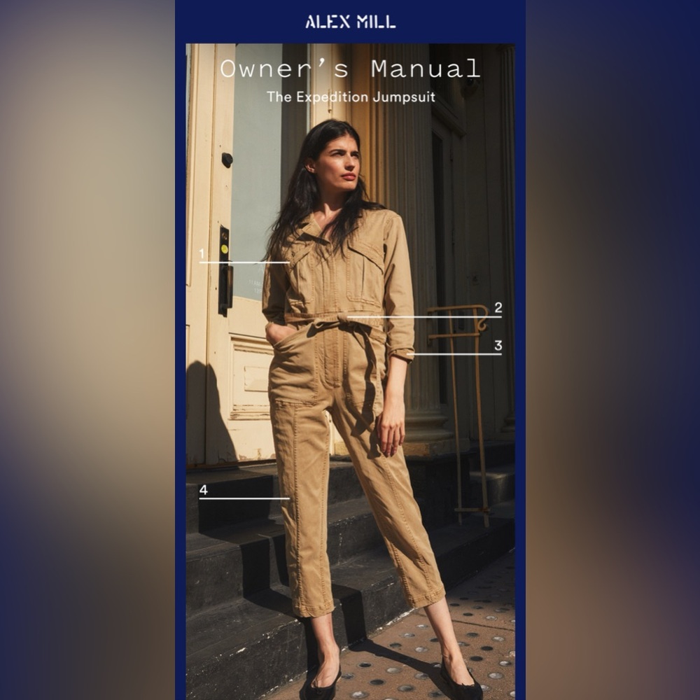 Alex Mill Expedition Jumpsuit in Washed Twill Size XXL